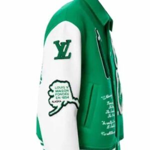 Louis Vuitton LV Letterman Green/Red Jacket